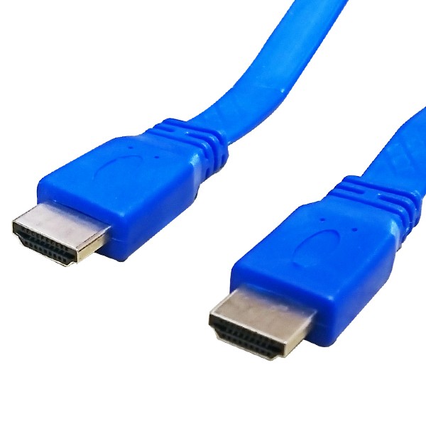 HDMIケーブル 1.5m フラット HDMI ver1.4 カラー 金メッキ端子 High Speed Cable ブラック ホワイト ブルー  ハイスピード 4K 3D イーサネの通販はau PAY マーケット - ウルマックス