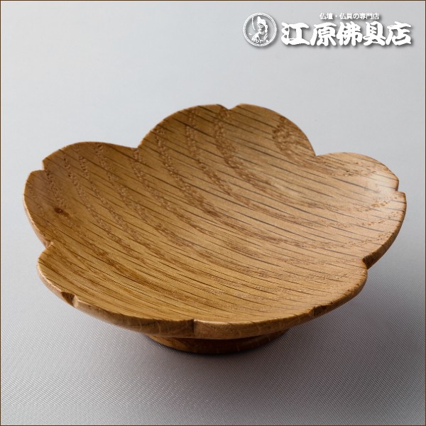 桜型 御供物台（オーク）3.0寸 家具調仏具 モダン仏具の通販は 6,723円