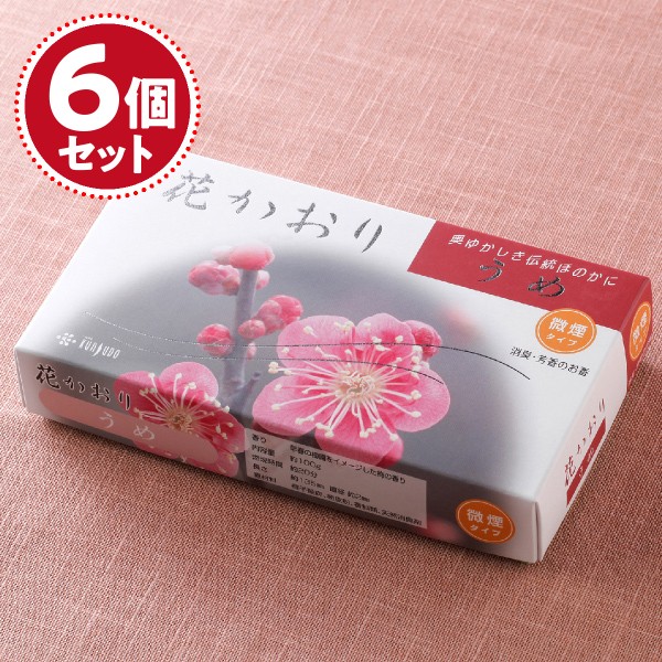 お香 線香 薫寿堂 花かおり(うめ)(大)×6個セットの通販は 5,700円