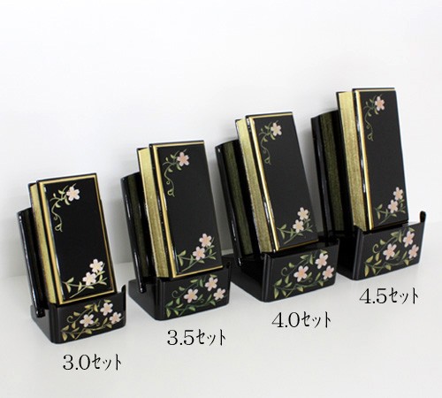 蒔絵過去帳セット4.5(桜唐草) 過去帳 位牌_2