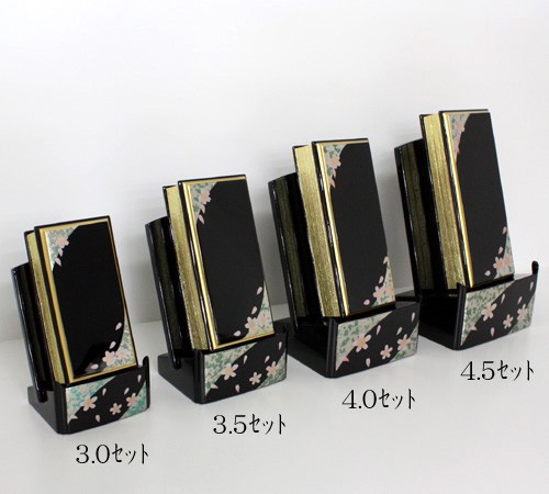蒔絵過去帳セット4.5(散桜) 過去帳 位牌_2