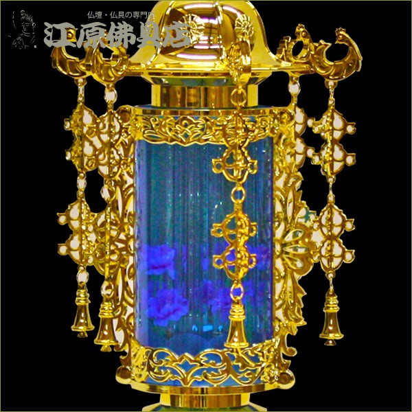 7号バブル灯(ブルー) 1対 : バブル灯7号ブルー鈴付（1対