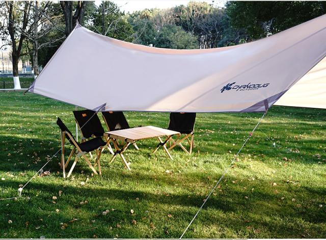 CHANODUG OUTDOOR Premium natural tarp ヘキサタープ ナチュラルヘキサタープセット