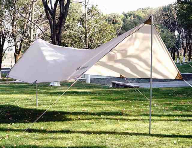 CHANODUG OUTDOOR Premium natural tarp ヘキサタープ ナチュラルヘキサタープセット