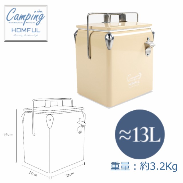 HOMFUL ヴィンテージクーラーボックス ハンディクーラーボックス レトロクーラーBOX 【送料無料】 の通販はau PAY マーケット -  FIELD STYLE CAMP | au PAY マーケット－通販サイト