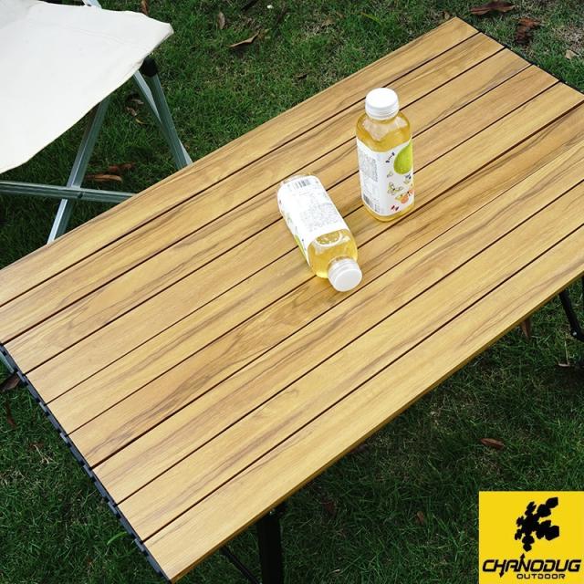 ★CHANODUG OUTDOOR★木目調 ３WAYアルミロールテーブル★ Amazon.co.jp: CHANODUG OUTDOOR 木目調 HIGH＆MIDDLE＆LOW