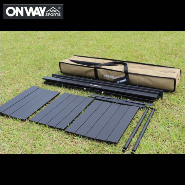 最高 ☆ONWAY☆オンウェー☆アルミIGTテーブル☆OW-8242☆BLACK ...