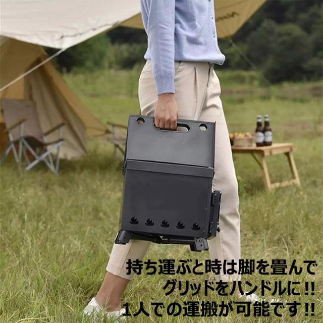 アウトドア薪ストーブ ねこ型ストーブ キャンピング野外ストーブ 薪