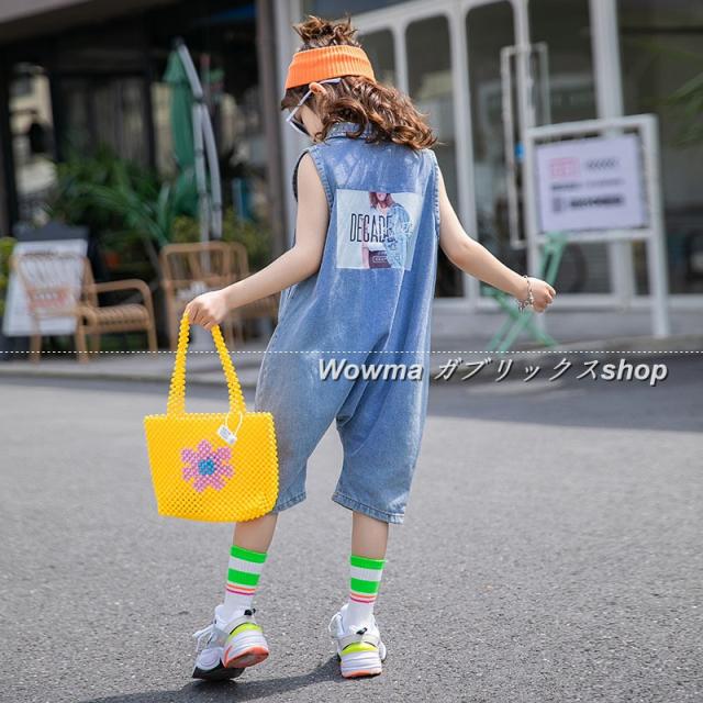 女 カジュアル 新品 レオタード 子供服 セットアップ カーゴパンツ キッズ 夏 レオタードチュニック 韓流 コットン デニム の通販はau Pay マーケット Gabrics