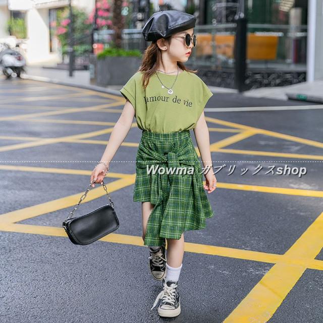 新品 2点セット セットアップ 韓流 女 キッズ 夏 セットアップ 子供服 レオタードチュニック 流行 お洒落 の通販はau Pay マーケット Gabrics