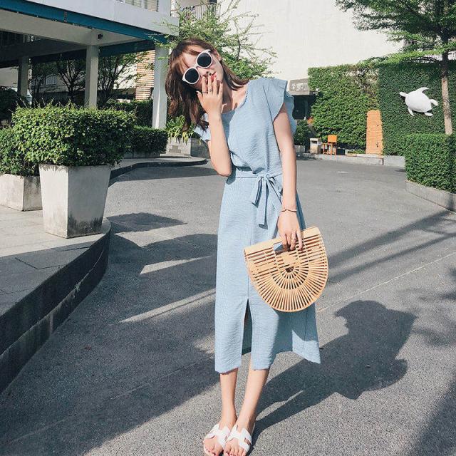 ワンピース レディース きれいめ 上品 膝下 ロング 夏 シャツワンピース 麻調 ミモレ丈 半袖 無地 大人 涼しい 30代 40代 50代 Aラインの通販はau Pay マーケット Gabrics