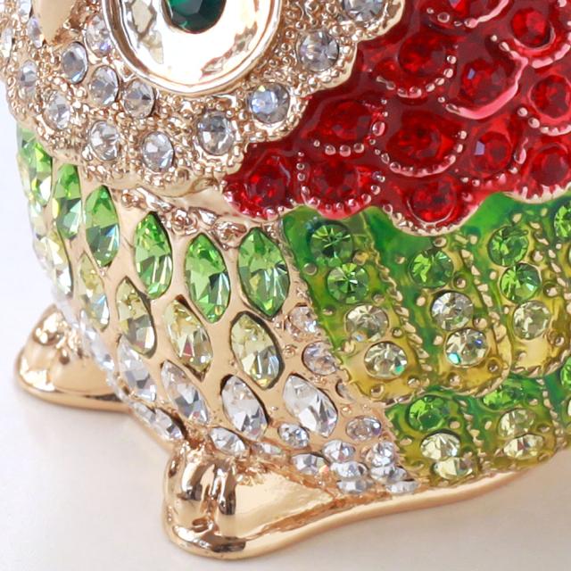 リーフクリスタルオウル ジュエリーボックス フクロウ ふくろう 梟