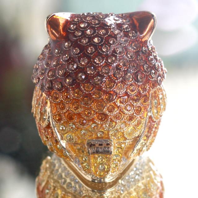 リーフクリスタルオウル ジュエリーボックス フクロウ ふくろう 梟
