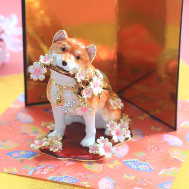 桜犬 さくら いぬ 戌 干支 柴犬 ジュエリーボックス ピィアース 東京