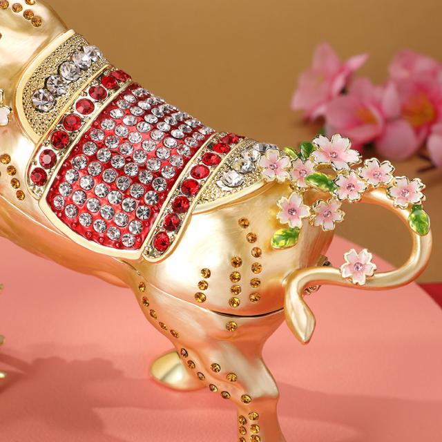 金福 宝丑 干支 牛 縁起物 ジュエリーボックス ピィアース 東京銀座