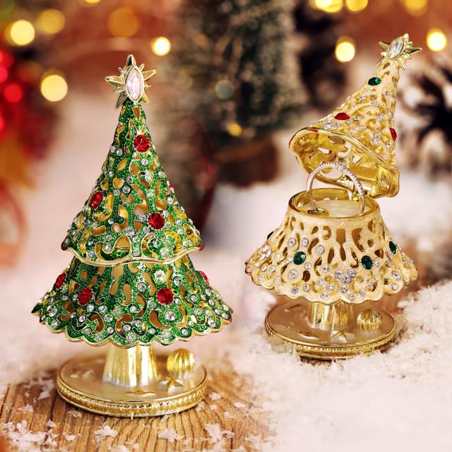 【正規品】＜星のクリスマスツリー ジュエリーボックス＞クリスマスツリー Xmas 卓上ツリー リングピロー付き クリスマスギフト お母さん アクセサリーケース リングケース 宝石箱 ギフト 誕生日プレゼント ギフトボックス ピィアース 東京銀座PICALS 東京銀座ピカルスの通販は