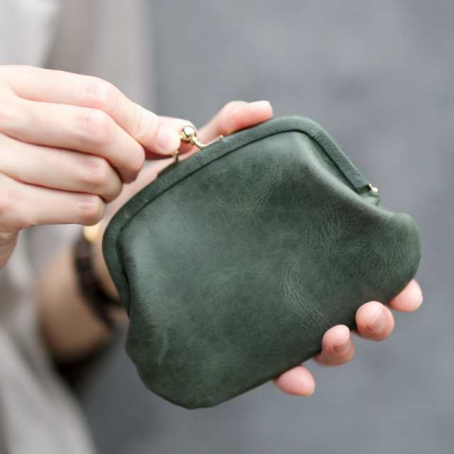 UBRI ウブリ 日本製 小さい財布 ミニマム 革巻き がま口 財布 スマート