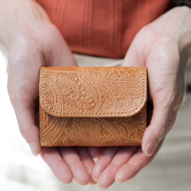栃木レザー ミニ財布 ペイズリー VINCENT CRAFTED オリジナルブランド PABLO メンズ 小銭入れ ペイズリー 財布 日本製 本革 レザー ヌメ