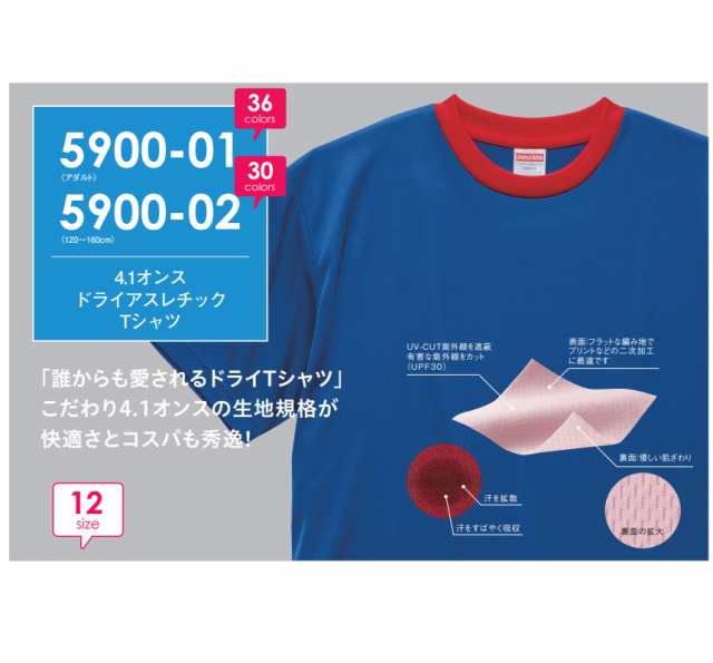 Tシャツ ドライ メンズ 無地 半袖 UnitedAthle ユナイテッドアスレ 4.1オンス ドライアスレチックTシャツ 吸汗速乾 UVカット  スポーツ ユの通販はau PAY マーケット - メンズファッションLIMITED（リミテッド）