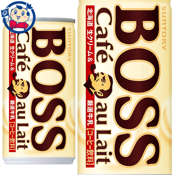 送料無料 サントリー ボス カフェオレ 185g×30本入×2ケースの通販は