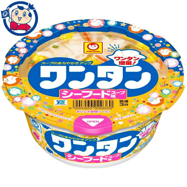 マーケット－通販サイト　ワンタン　東洋水産　au　カップスープ　au　マーケット店　シーフードスープ味　35g×12個入×1ケース　マーケット　PAY　発売日：2023年2月27日の通販はau　PAY　送料無料　PAY　マルちゃん　大楠屋ストア