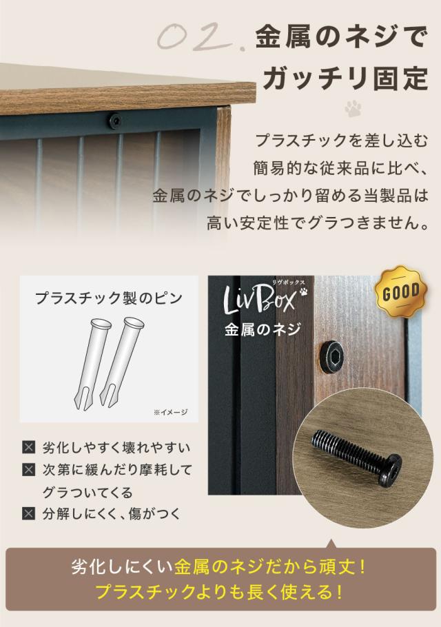 2025New LivBox Sサイズ 犬ケージ 犬ゲージ サークル ゲージ ケージ