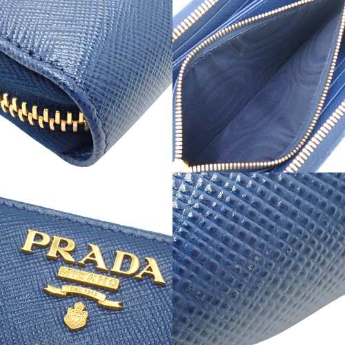 PRADA(プラダ) ジップアラウンド長財布 長財布 ラウンドファスナー ロングウォレット 小物 サフィアーノレザー SAFFOANO METAL  BLUETTE の通販はau PAY マーケット - alamode | au PAY マーケット－通販サイト