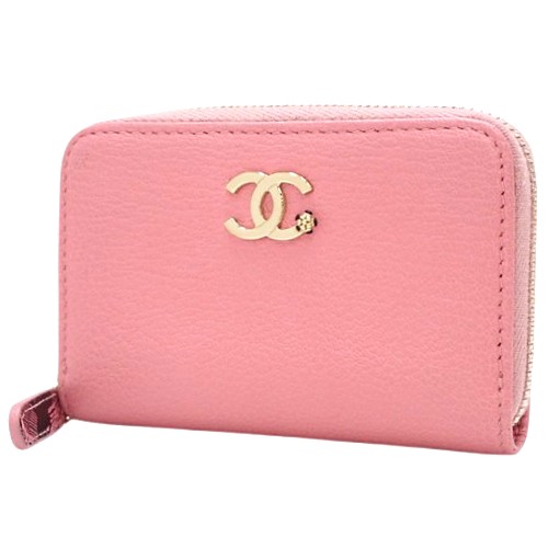 CHANEL(シャネル) ラッキーフラワー ココマーク ジップ コインパース 小銭入れ・コインケース ラウンドファスナー カードケース ミニ財布の通販は
