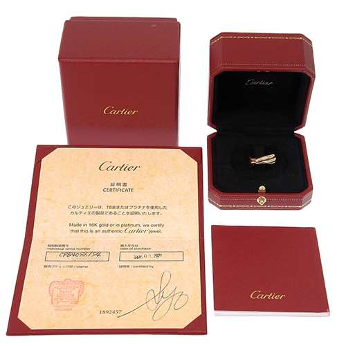 CARTIER(カルティエ) トリニティ リング B4086100 K18 イエローゴールド YG K18 ホワイトゴールド WG K18 ピンクゴールド PG リング・指