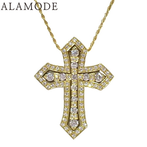 【2022年保証書付】 Damiani(ダミアーニ) ベルエポック ・クラウン ネックレス 20092689 K18 イエローゴールド YG ネックレス アクセサリー ジュエリー 十字架 クロス ゴールド金 ユニセックス 40802111358【中古】【アラモード】の通販は