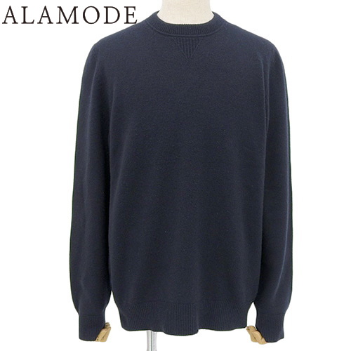 LOUIS VUITTON(ルイ・ヴィトン) モノグラム ハーフアンドハーフモノグラムクルーネック セーター ニット/セーター アパレル ファッション 衣類 ニット XL カシミヤ ネイビー紺 ブルー青 メンズ 40802164293【中古】【アラモード】