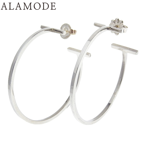 ティファニー Tワイヤー ピアス フープ アクセサリー シルバー SV 925 TIFFANY&Co.(ティファニー) ティファニーT ワイヤー フープ