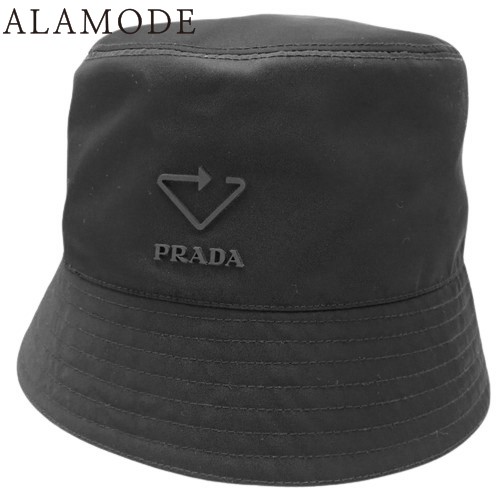 PRADA(プラダ) Re-Nylon バケットハット 帽子 バケハ L リサイクルポリアミド NERO ネロ ブラック黒 2HC137 メンズ 40802124191【中古】【アラモード】の通販は