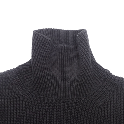 BALENCIAGA - BALENCIAGA(バレンシアガ) クロップド タートルネック ニット トップス アパレル ファッション 衣類 セーター XS コットン ブラック黒 レディース 40802125254【中古】【アラモード】 BALENCIAGA(バレンシアガ) クロップド タートルネック ニット