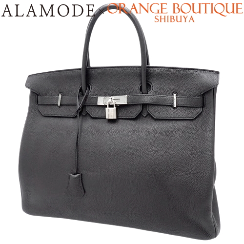 HERMES(エルメス) バーキン 40 ブラック黒 トゴ パラジウム金具 シルバー金具 Y刻印 ハンドバッグ トートバッグ ビジネス トラベル 旅行かばん ユニセックス 40802128014【中古】【アラモード】の通販は 2,308,900円