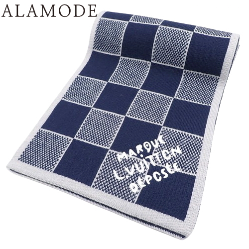 ルイヴィトン マフラー ダミエヘリテージ M90776 HF3234 ネイビー ルイヴィトン マフラー ダミエヘリテージ M90776 HF3234