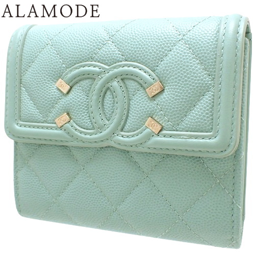 CHANEL (シャネル) CCフィリグリー マトラッセ 長財布