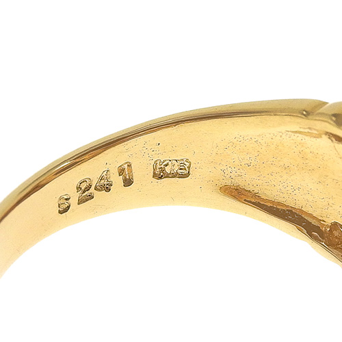 人気商品の中古品・新品・未使用品 サファイア ダイヤリング K18 イエローゴールド YG リング・指輪 アクセサリー