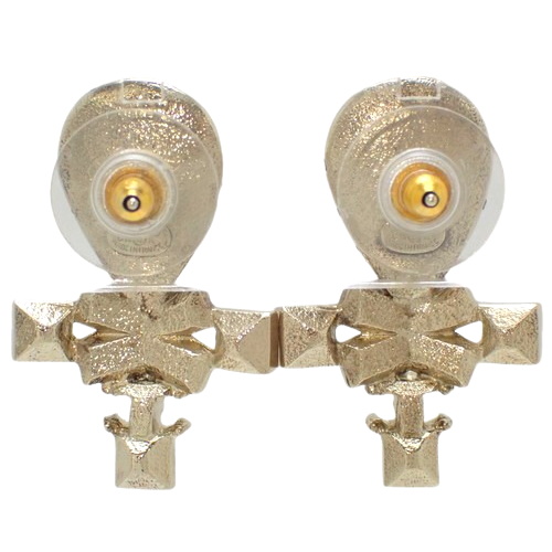 シャネル ココマーク ラインストーンパールピアス メタル(ＧＰ) フェイクパール アクセサリー ジュエリー 40802105091 CHANEL(シャネル) ココマーク ラインストーンクロス ピアス メタル