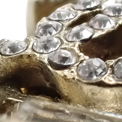 シャネル ココマーク ラインストーンパールピアス メタル(ＧＰ) フェイクパール アクセサリー ジュエリー 40802105091 CHANEL(シャネル) ココマーク ラインストーンクロス ピアス メタル