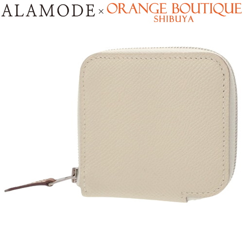 箱付き】エルメス アザップ コンパクト シルクイン アイボリー 小銭入れ