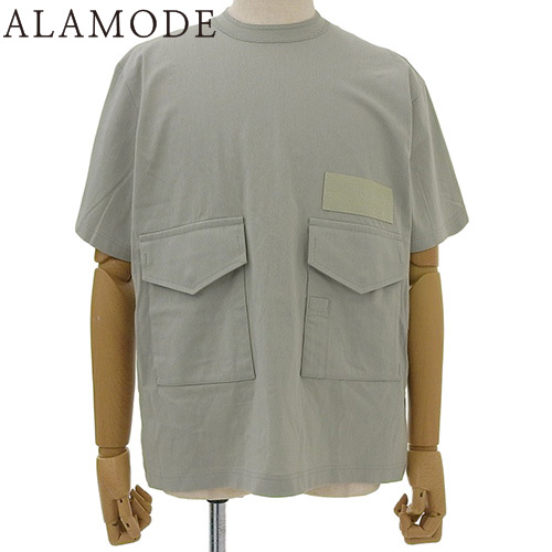 Sacai(サカイ) ジャージー Tシャツ トップス アパレル ファッション 半袖 クルーネック ポケット 1 コットン 黄緑 24-03470M メンズ 40802135606【中古】【アラモード】