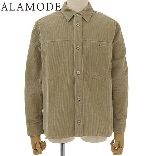 LOEWE(ロエベ) コーデュロイ オーバーシャツ トップス アパレル ファッション 長袖 37 コットン ベージュ カーキ メンズ 40802139247【中古】【アラモード】