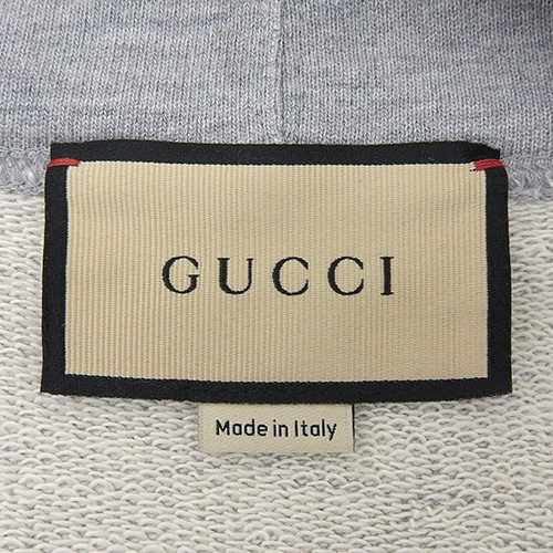 GUCCI(グッチ) ロゴ プリント パーカー トップス プルオーバー ファッション アパレル フーディー L コットン グレー グリーン緑 オレンジ 715911 XJEUM メンズ 40802143280【中古】【アラモード】 GUCCI(グッチ) ロゴ プリント パーカー トップス プルオーバー