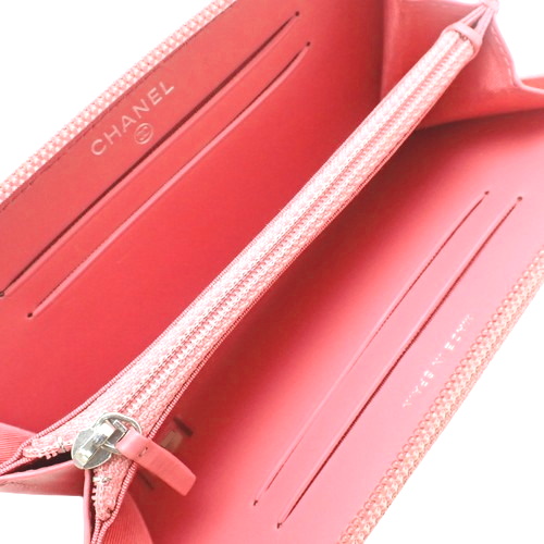 【良品】CHANEL シャネル ココマーク キャビアスキン コンパクトウォレット シャネル 三つ折り財布 マトラッセ ココマーク コンパクトウォレット