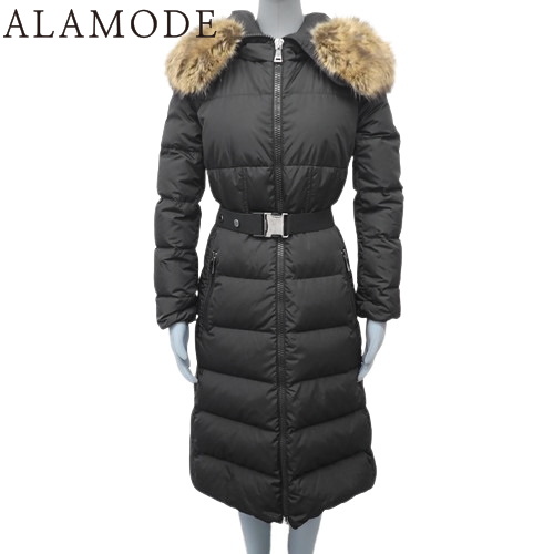 モンクレール BOUCAGE GIUBBOTTO ファー付きダウンコート アウター 2021年 アパレル ファッション 衣類 00 ナイロン ブラック黒 G20931C00029 54155 レディース 40802145818【中古】【アラモード】