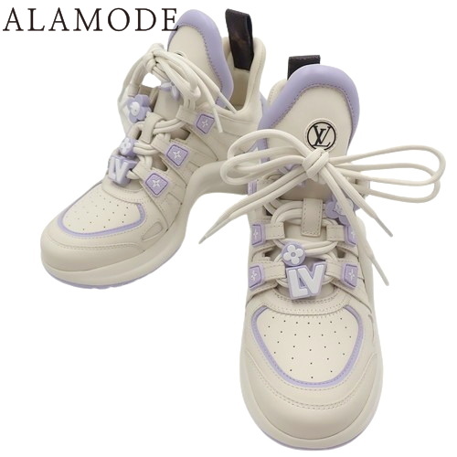 ルイヴィトン アークライト モノグラム スニーカー シューズ ホワイト 36