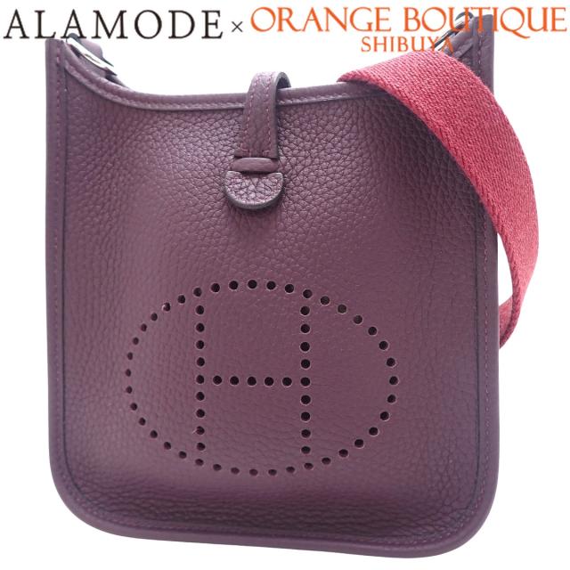 HERMES(エルメス) エブリン アマゾン TPM カシス/ルージュグレナ パープル紫 レッド赤 トリヨンクレマンス パラジウム金具 シルバー金具 U刻印 ショルダーバッグ 肩掛け 斜め掛け エヴリン レディース 40802151772【中古】【アラモード】