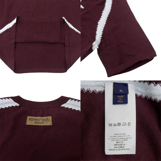 LOUIS VUITTON(ルイ・ヴィトン) インタルシア 半袖ニット ニット