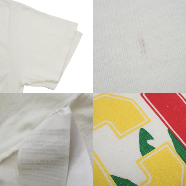 GUCCI(グッチ) ロゴTシャツ Tシャツ アパレル ファッション 衣類 半袖 トップス パームツリー ヤシの木 L コットン ホワイト白 マルチカラー メンズ 40802149754【中古】【アラモード】 GUCCI(グッチ) ロゴTシャツ Tシャツ アパレル ファッション 衣類 半袖